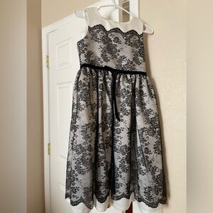 Formal black/white girls dress